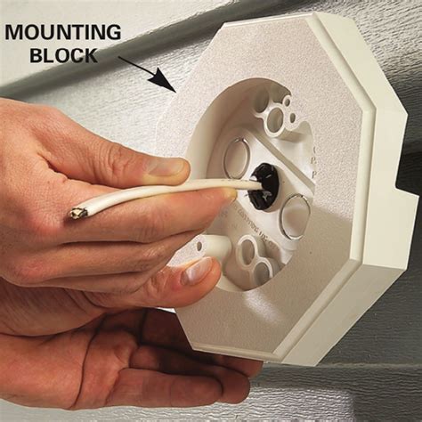 electrical boxes for exterior wall light in vinyl siding|vinyl siding electrical box mount.